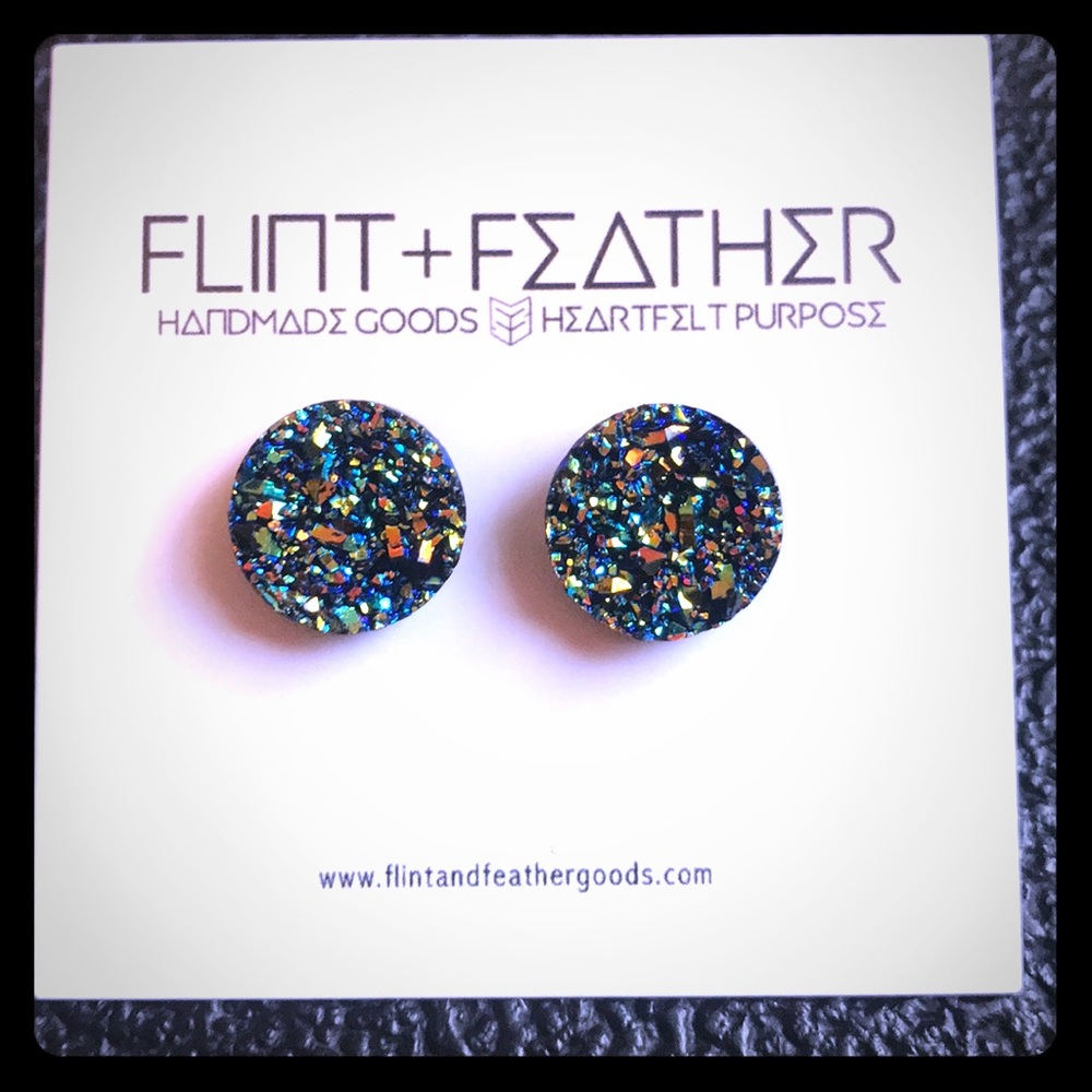 Flint and Feather earrings